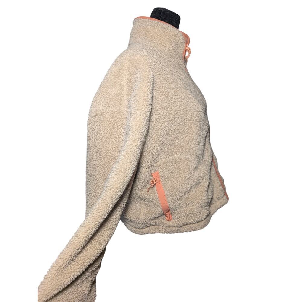 Madewell x Penfield Haight Fleece Jacket Cream Orange Trim Women's Size Medium - Picture 7 of 13